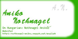 aniko nothnagel business card
